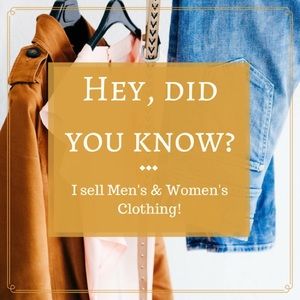 👫Men’s AND Women’s Clothing Available!